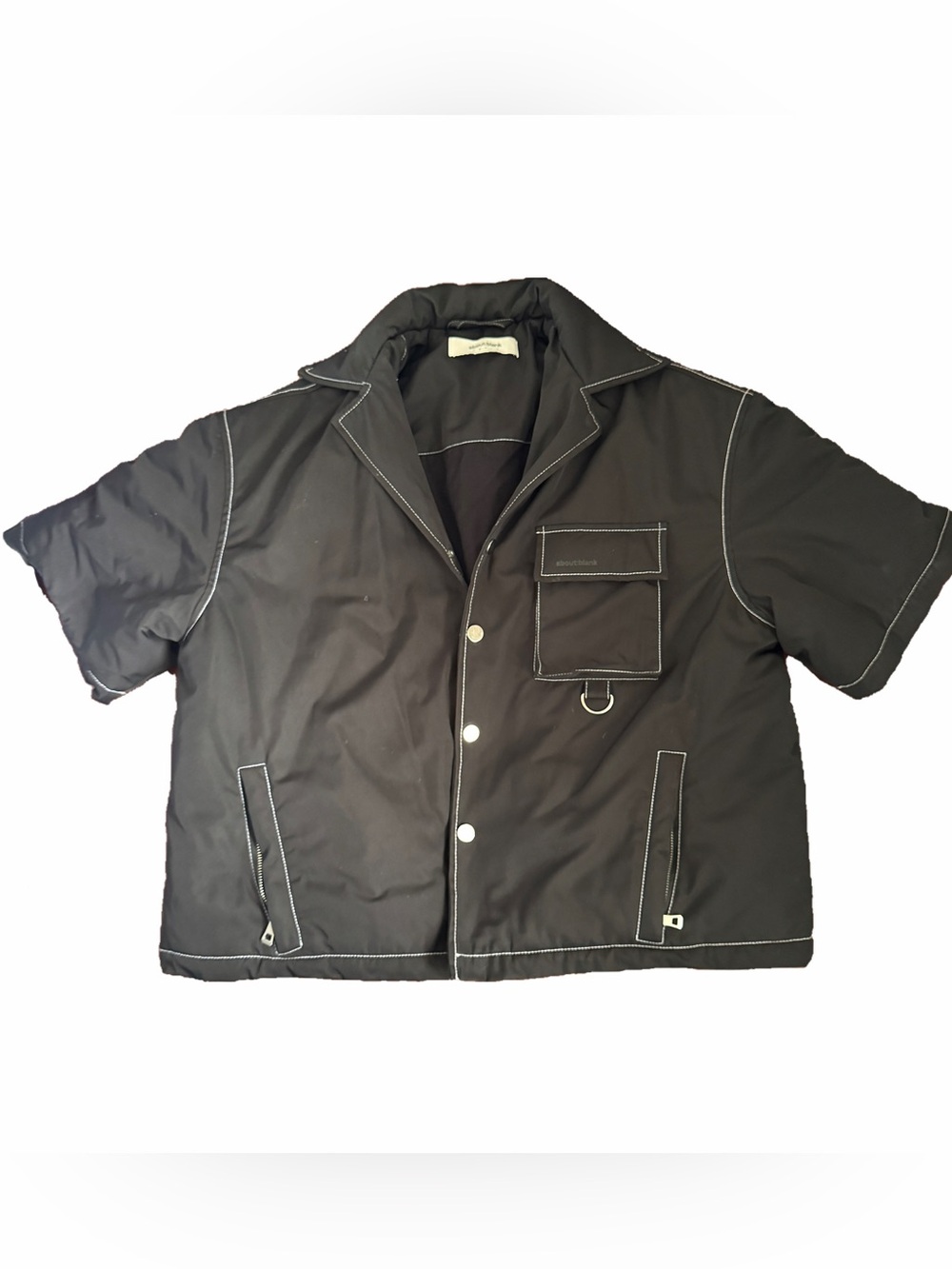 about:blank padded utility shirt